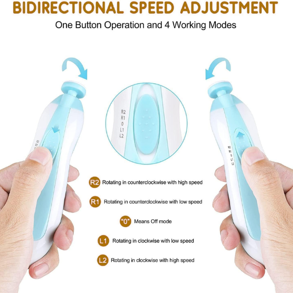 SafeTrim™ - Electric Baby Nail Filer | New Born Essentials