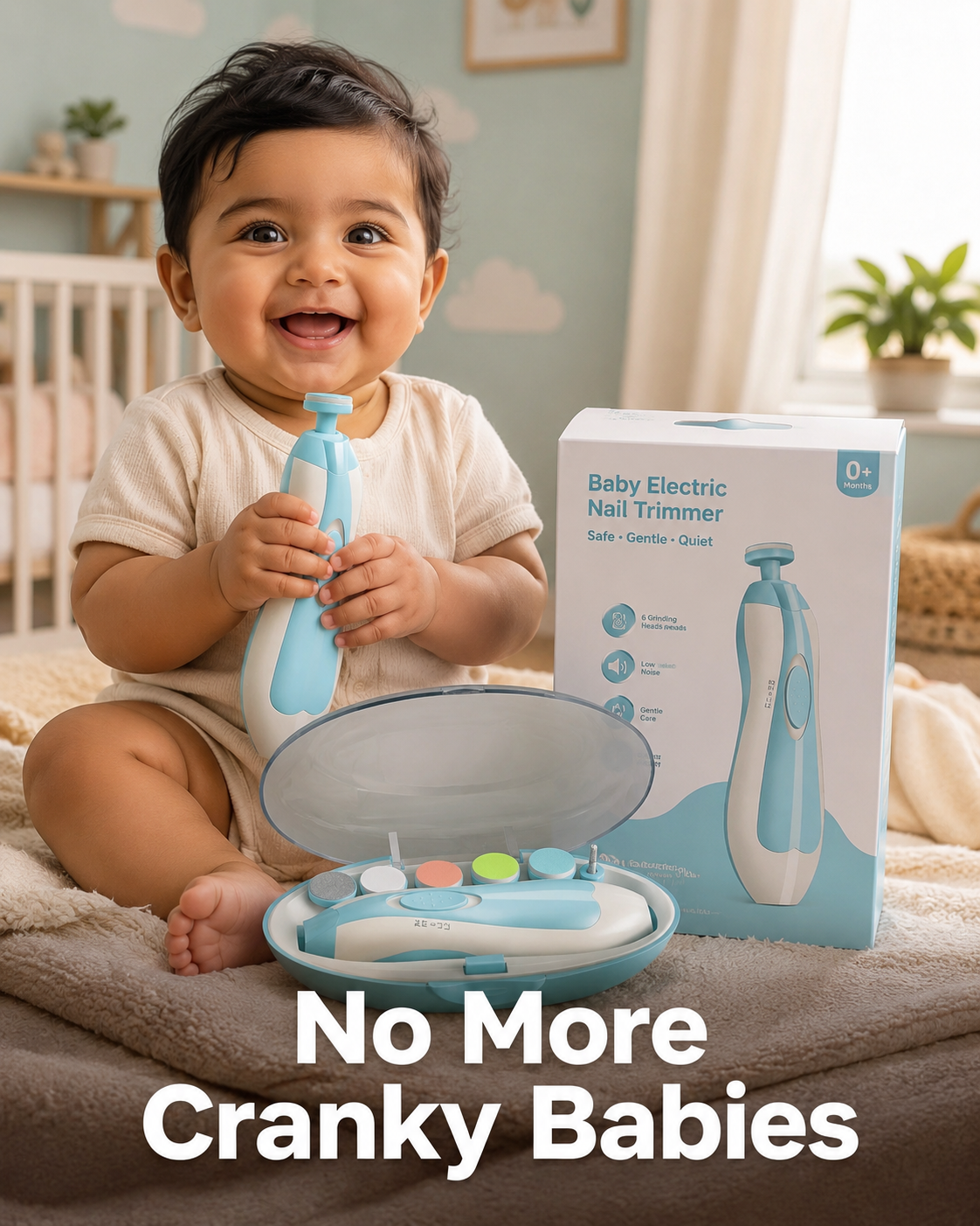 SafeTrim™ - Electric Baby Nail Filer | New Born Essentials